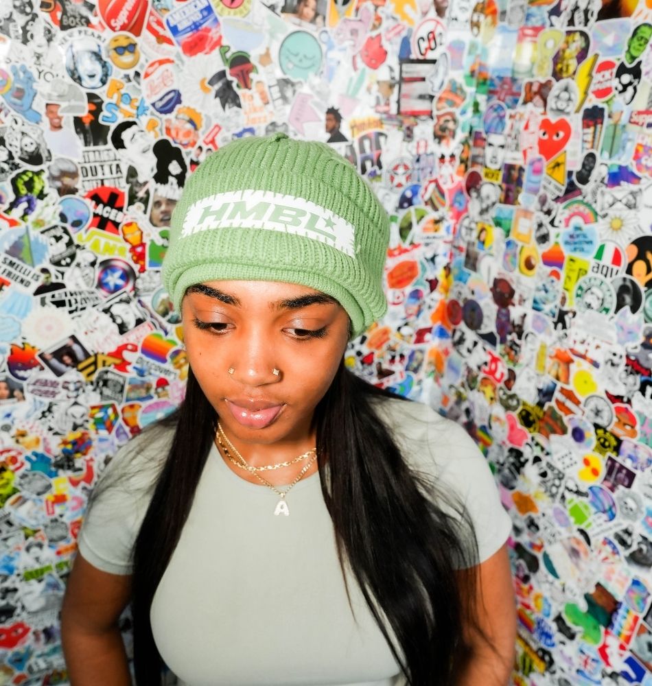 Olive No Ears Beanie