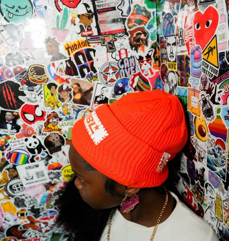 Fall Orange No Ears Beanie