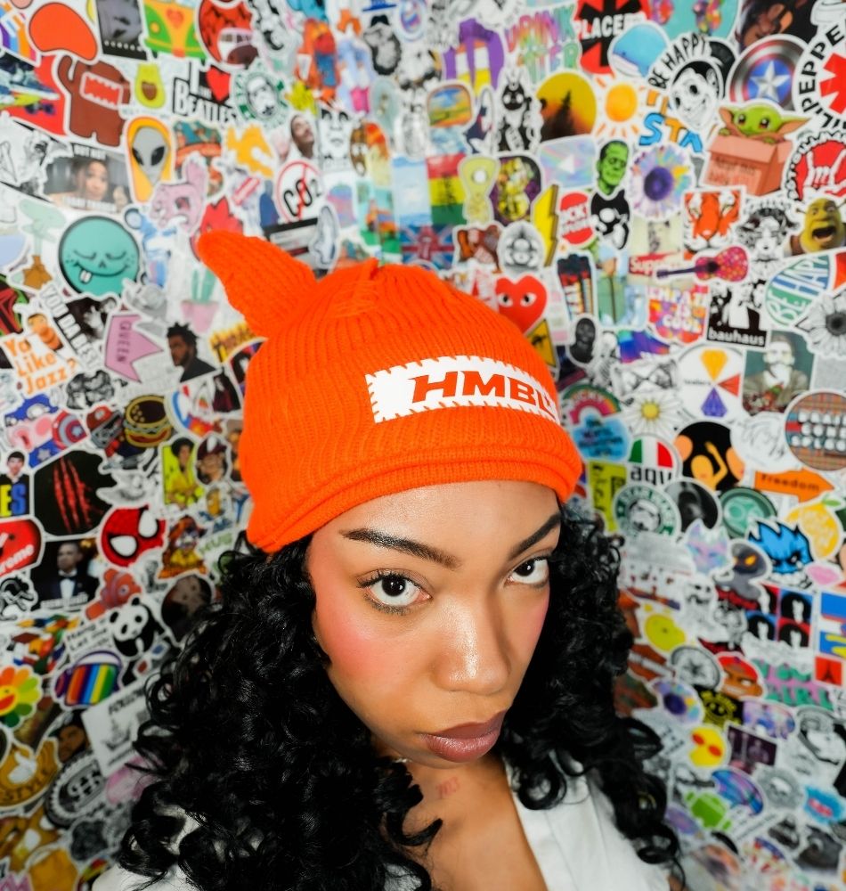 Fall Orange Ears Beanie