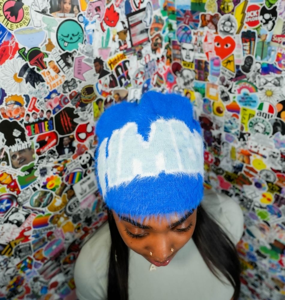 Blueberry Fur Beanie