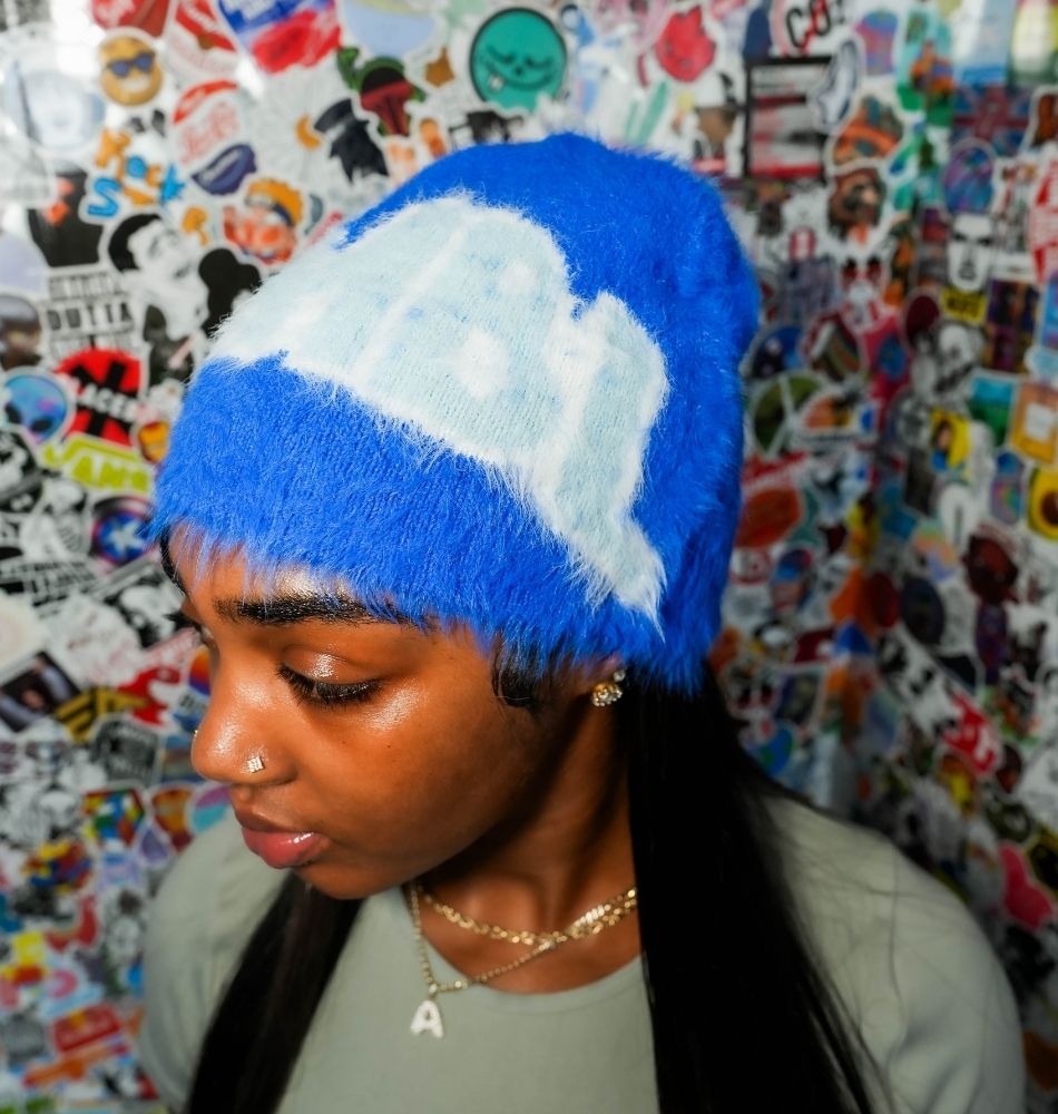 Blueberry Fur Beanie