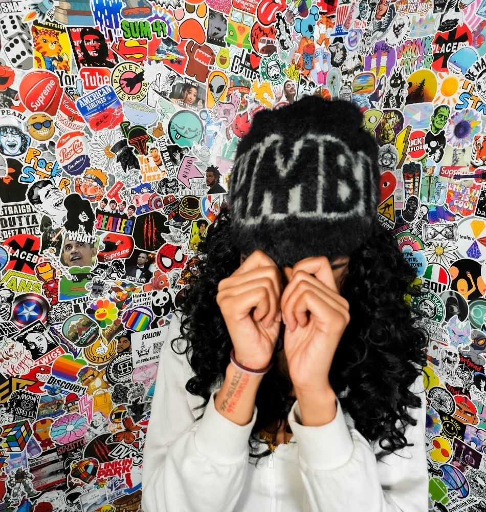 Blackout Fur Beanie No Ears