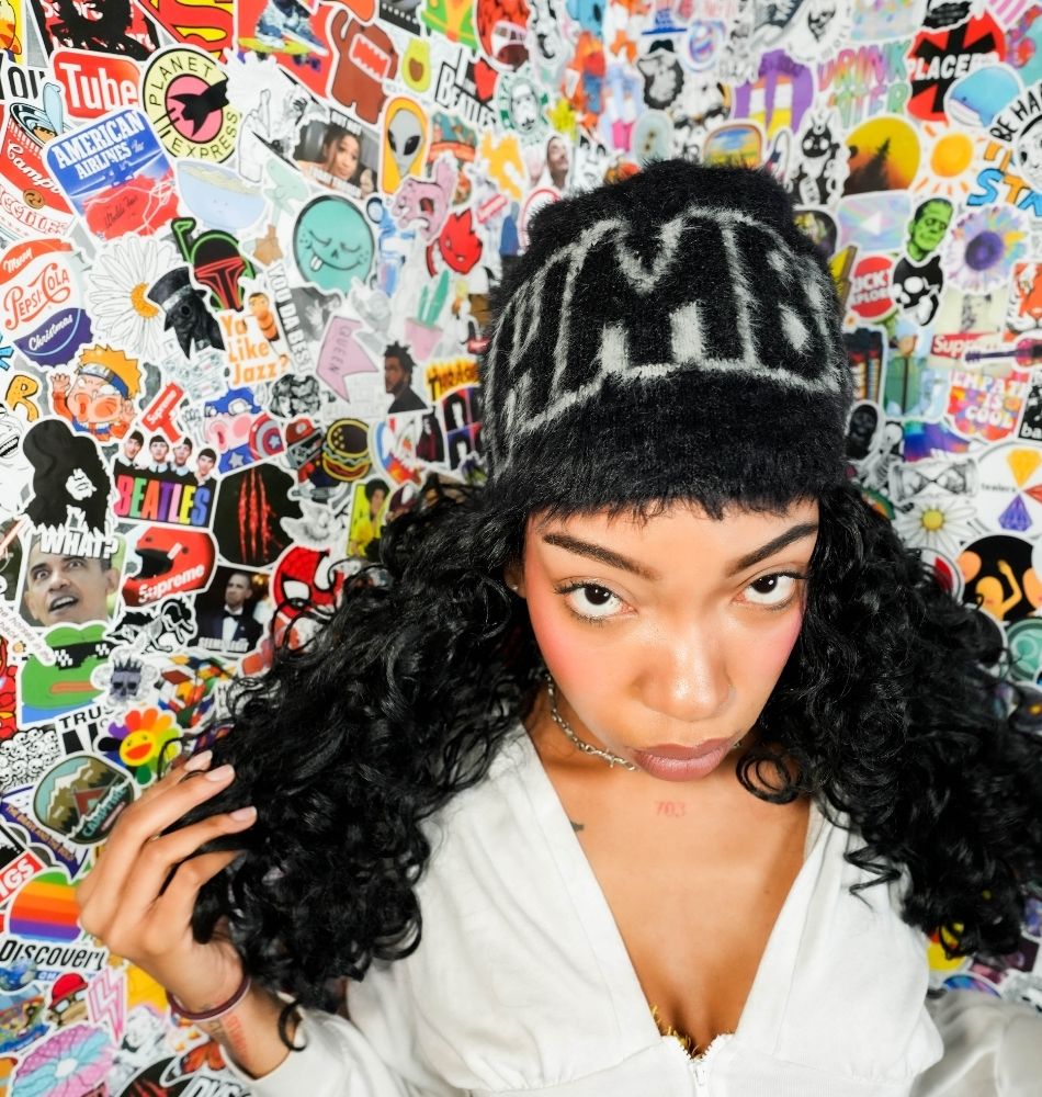 Blackout Fur Beanie No Ears