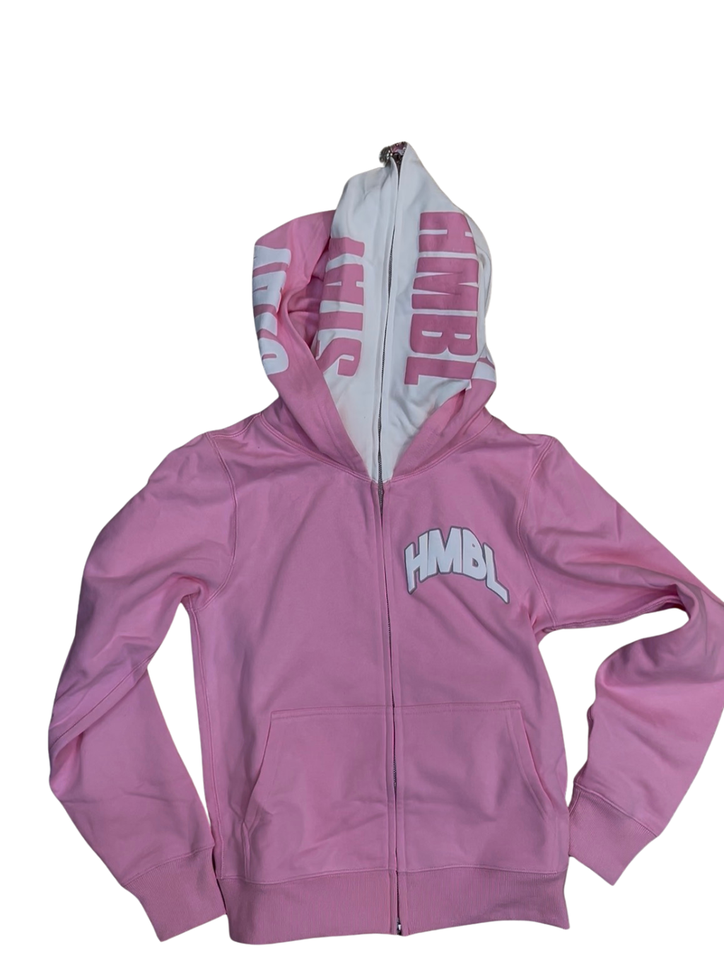 OG PINK POTION DOUBLE HOOD FULL ZIP HOODIE