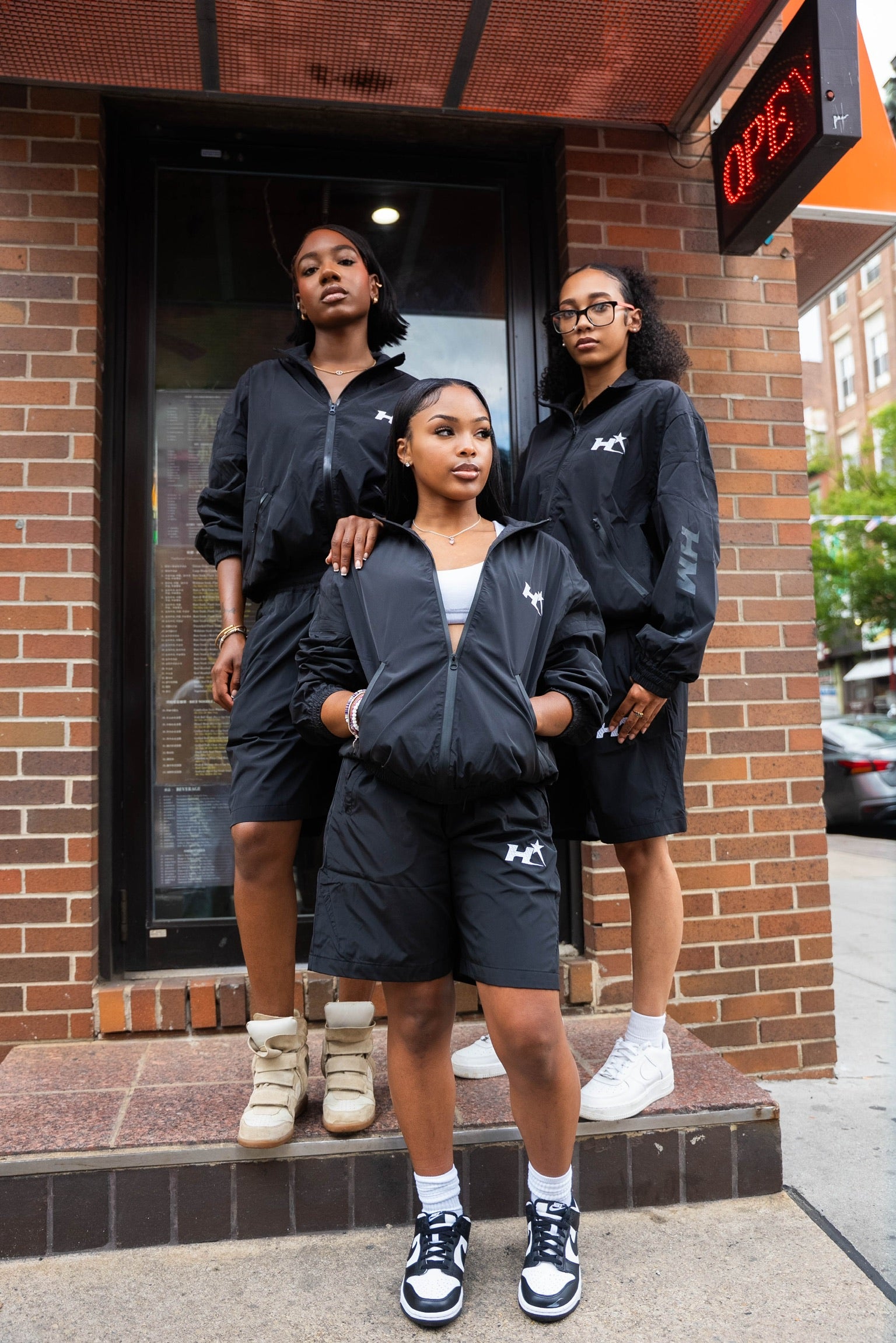 Black HMBL Star Tracksuit Runner Set