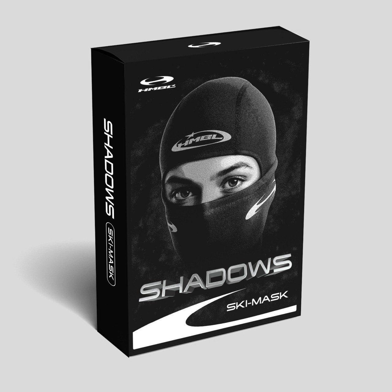 HMBL Original Blackout Reflective Thermal Ski Mask - Multiple Logos