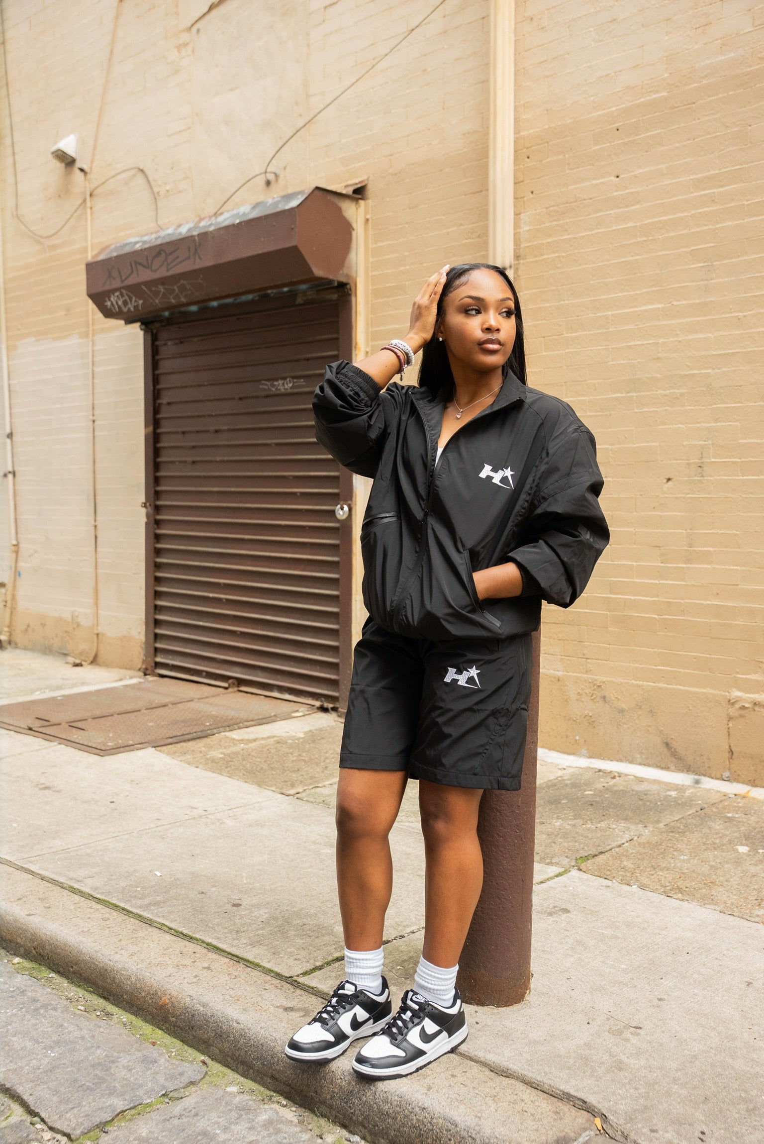 Black HMBL Star Tracksuit Runner Set