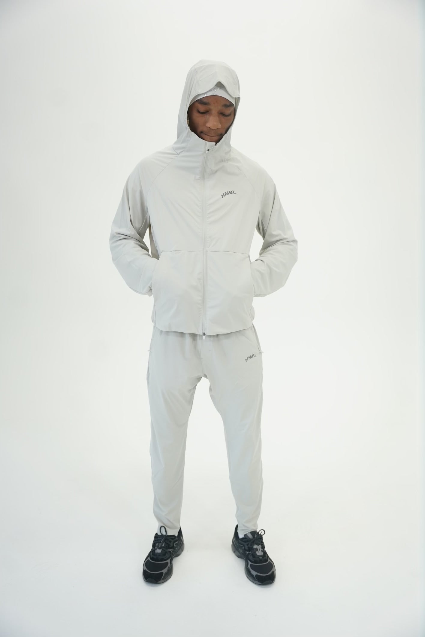 Cool Grey HMBL Reflective Runner Tracksuit