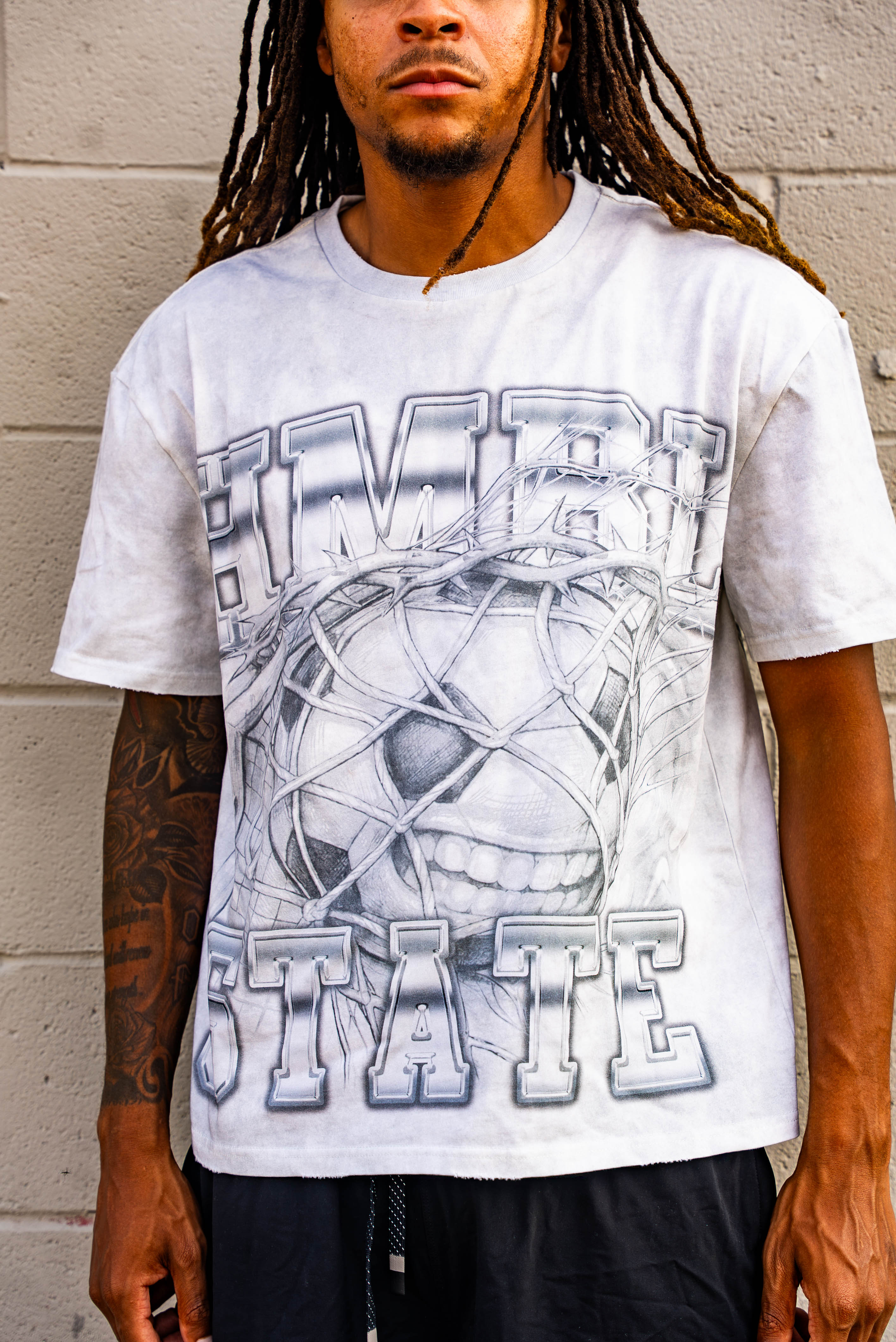 HMBL State University Graphic Tee | White T-Shirt