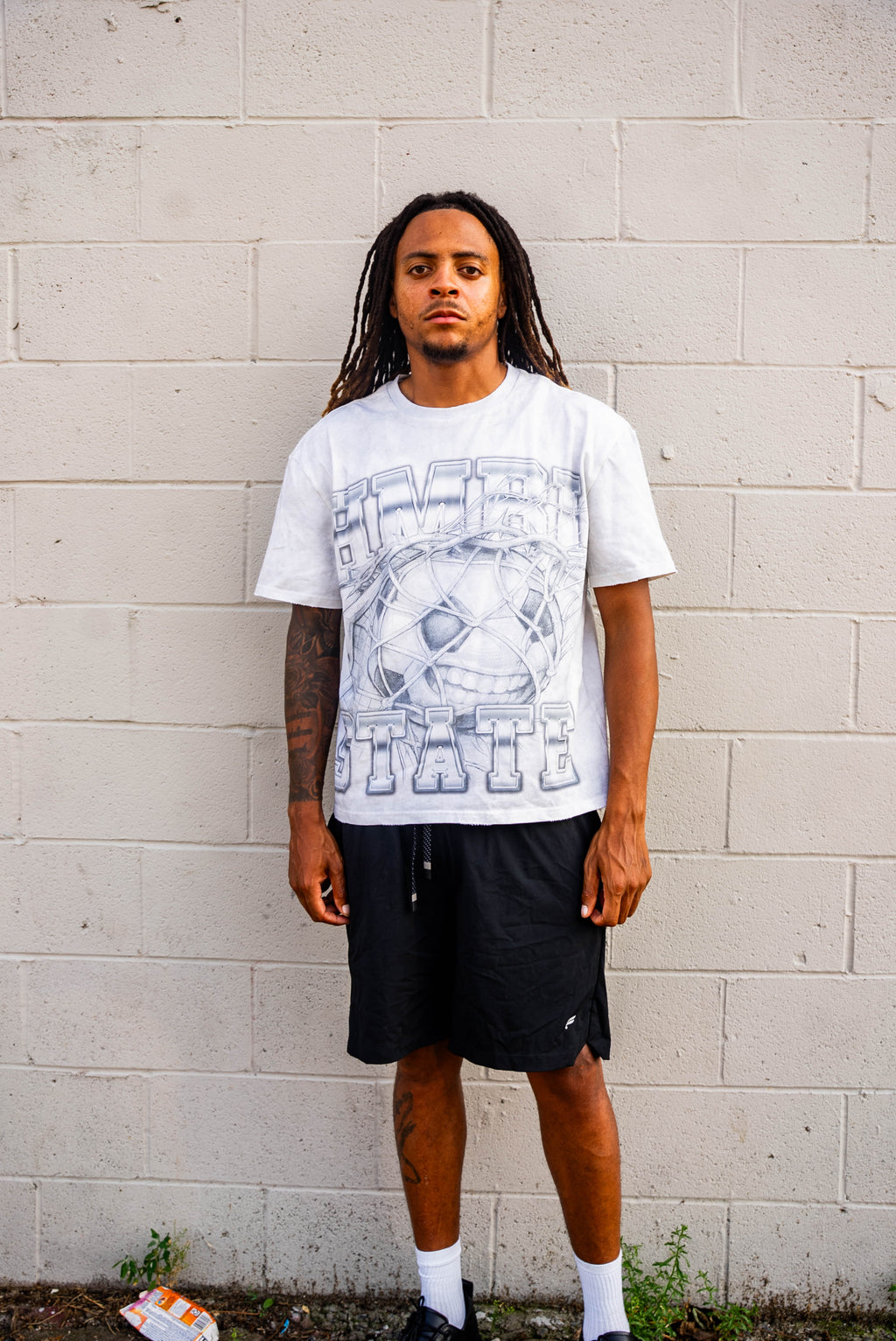 HMBL State University Graphic Tee | White T-Shirt