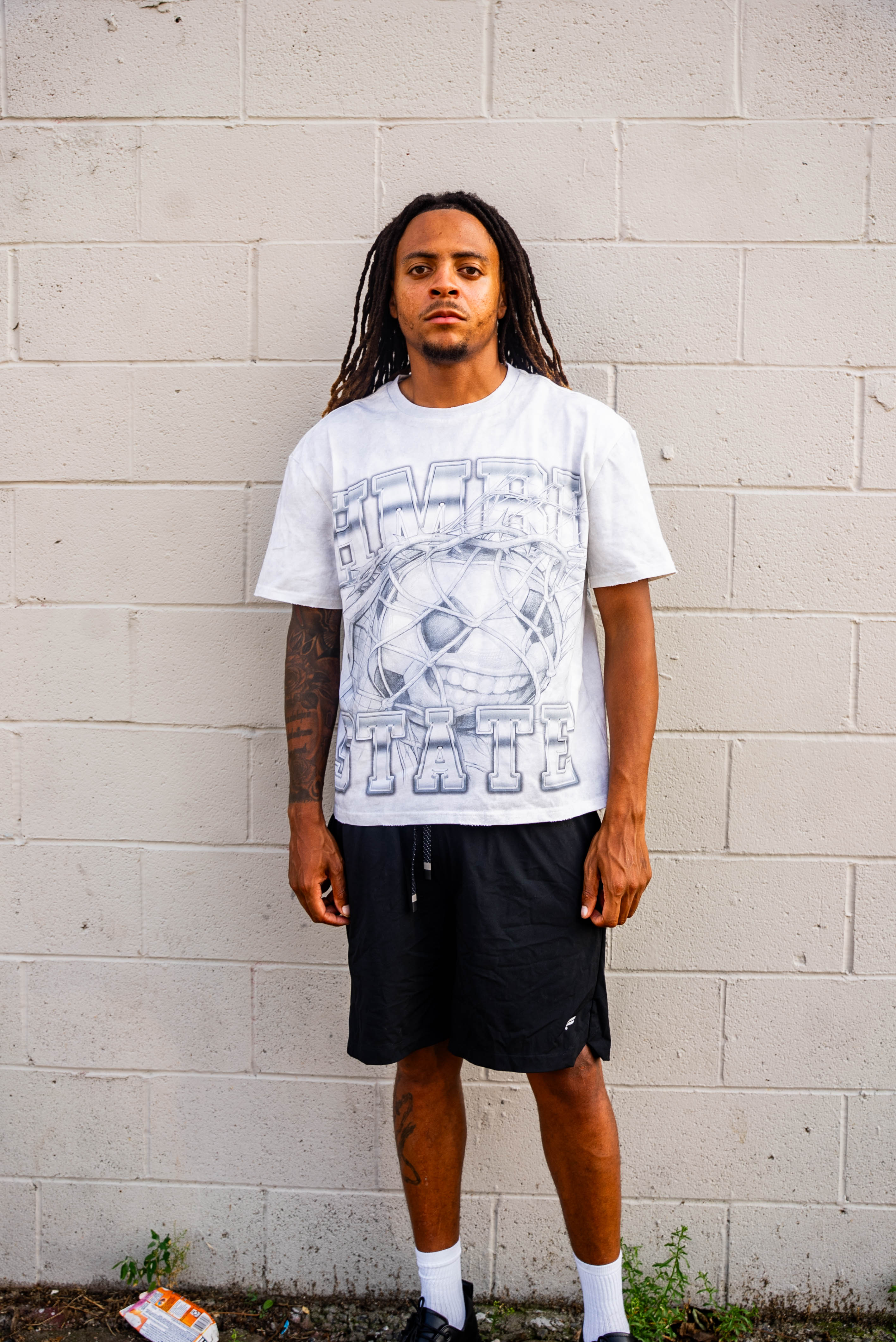 HMBL State University Graphic Tee | White T-Shirt