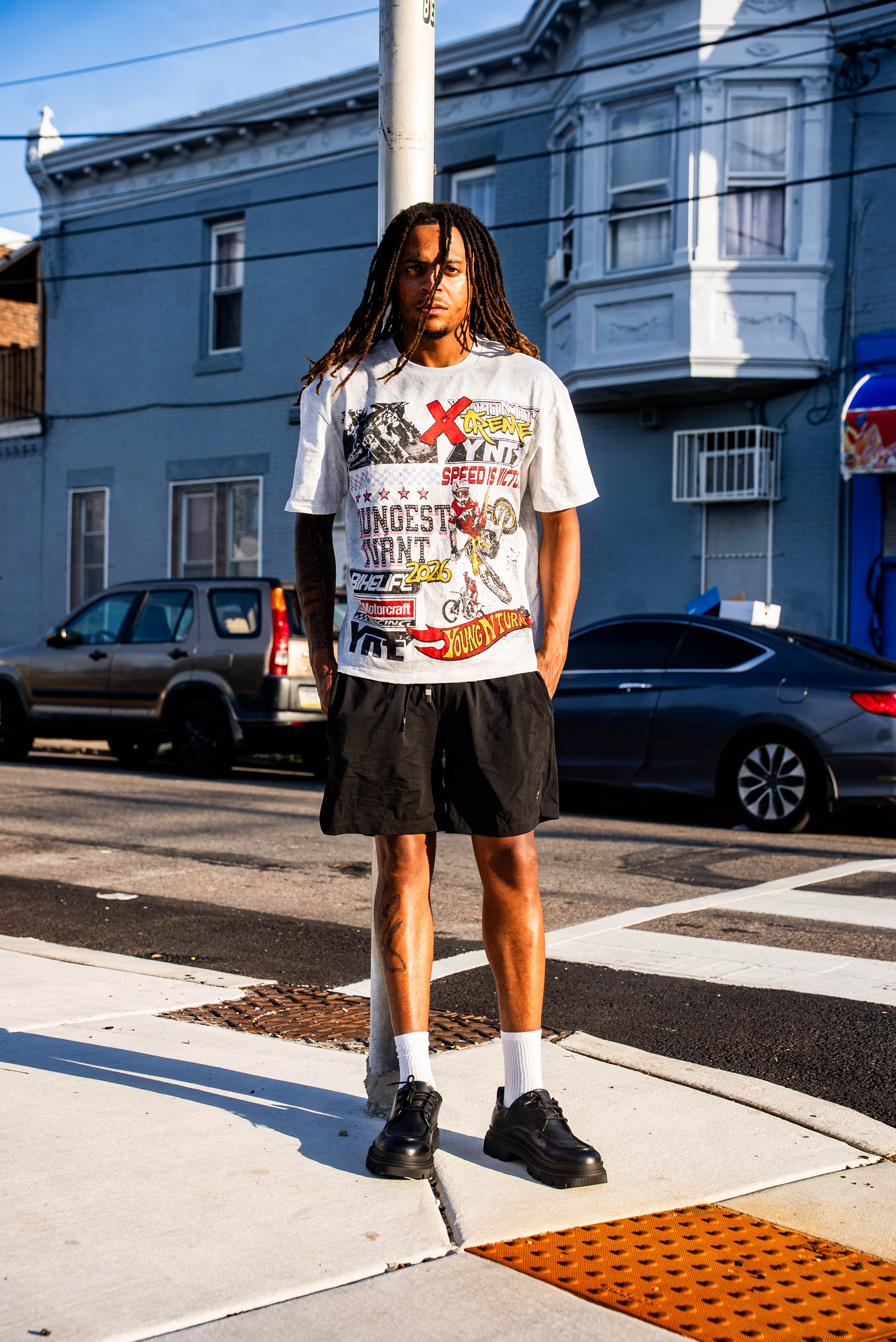 HMBL Young and Turnt Graphic Tee | Xtreme Motocross White T-Shirt