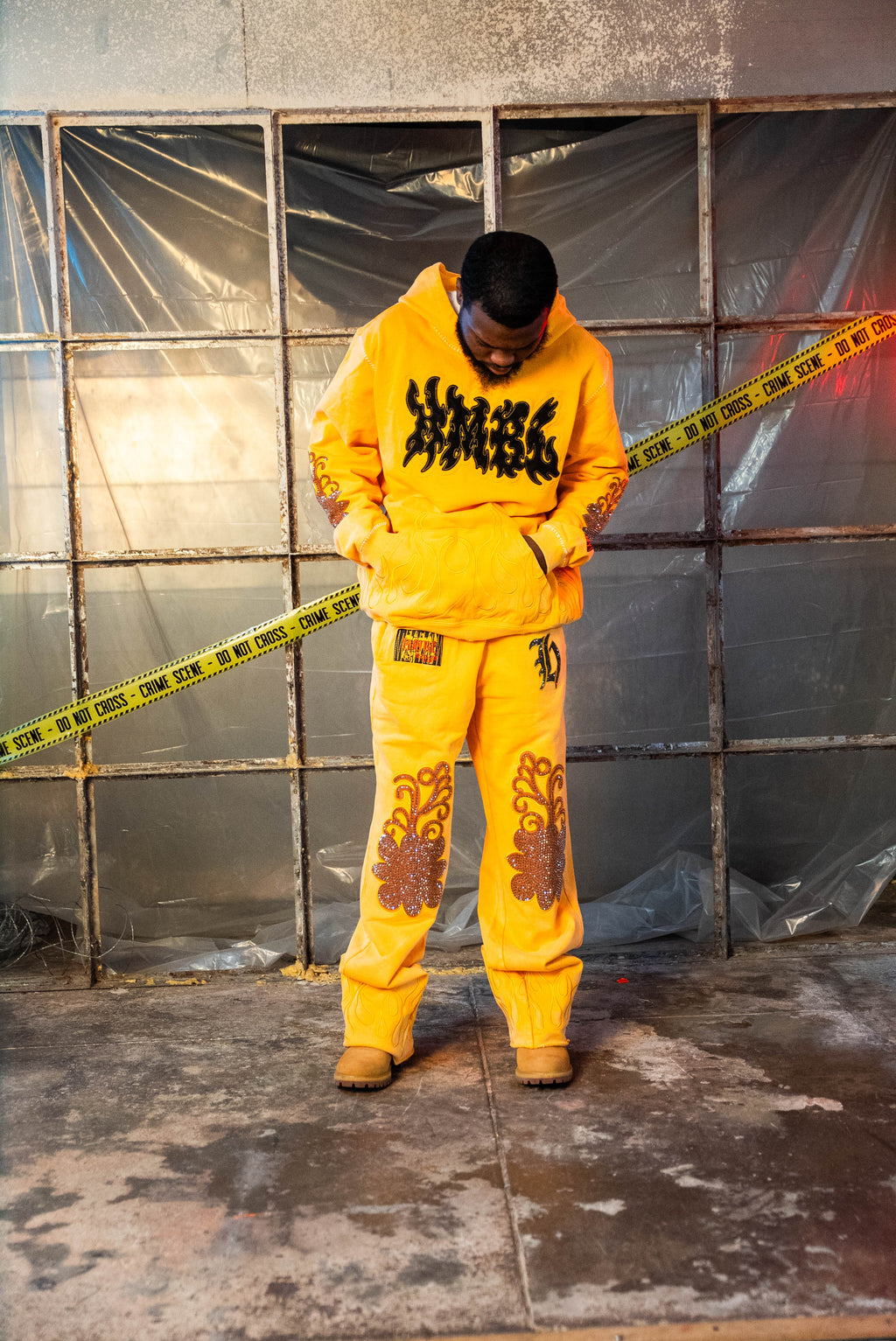 Yellow SZN 5 FLARED Sweatpants (True to size for Baggy Look)