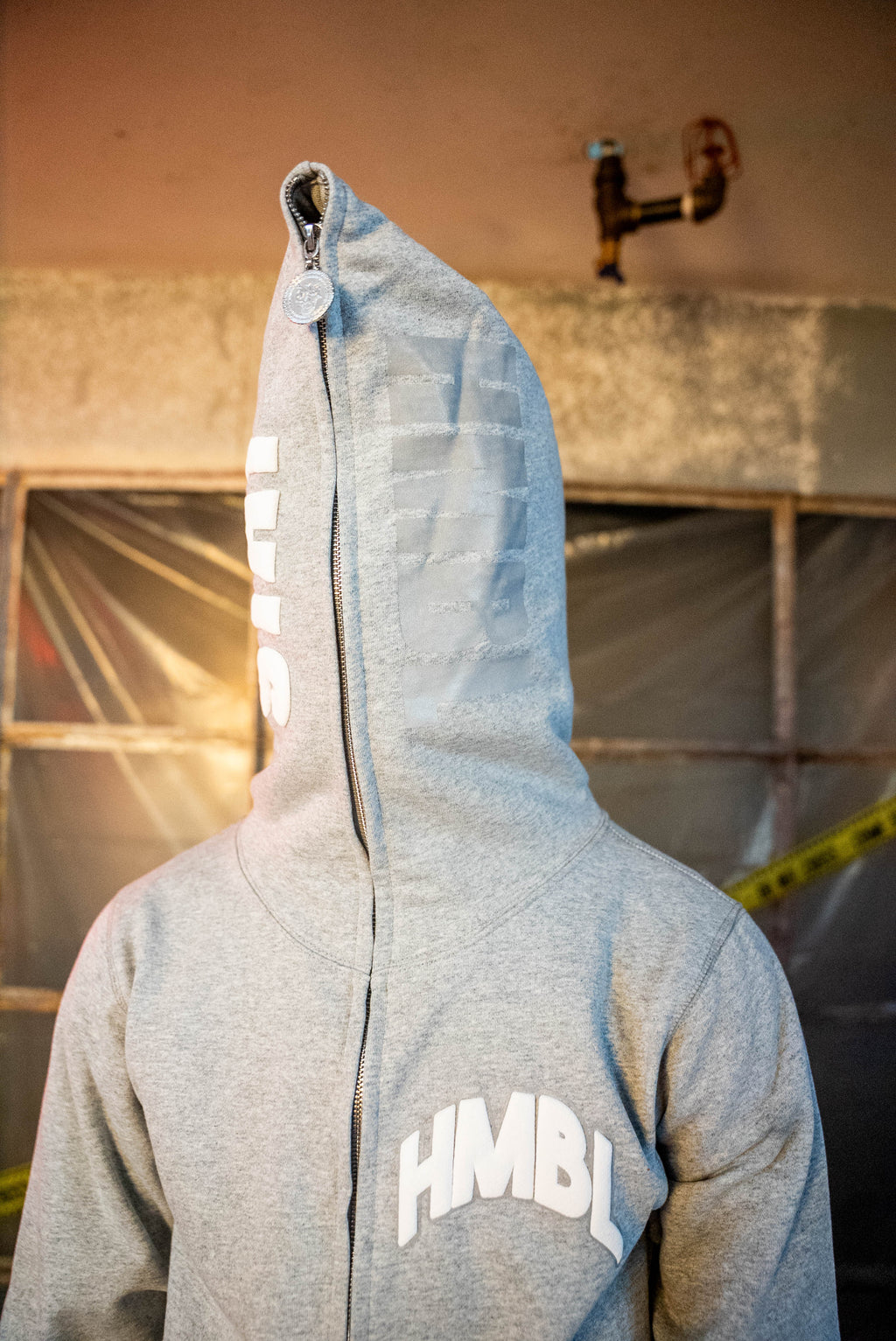 HMBL OG Cool Grey FULL ZIP HOODIE