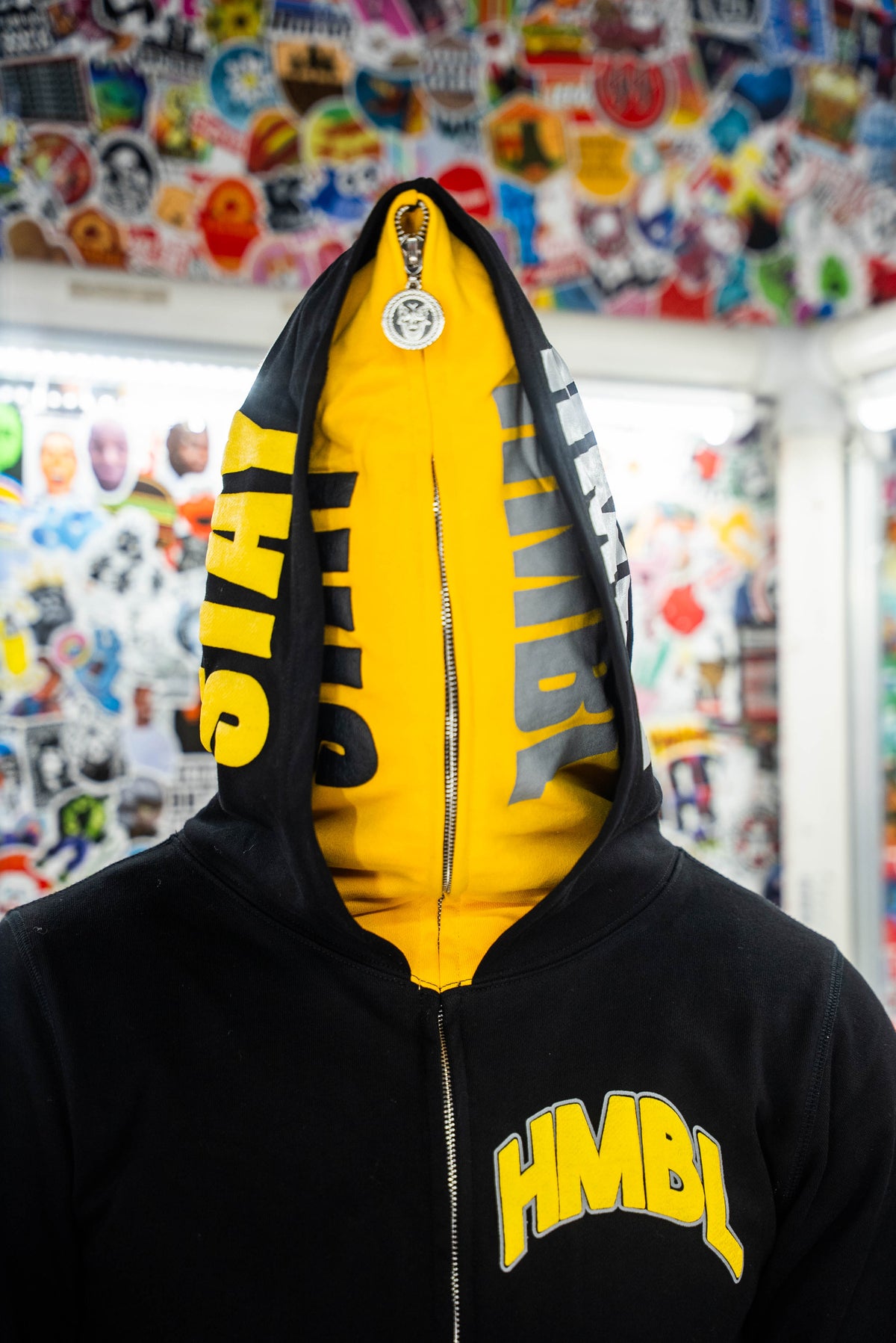HMBL OG Lighting Yellow Double Full Zip-Up Hood