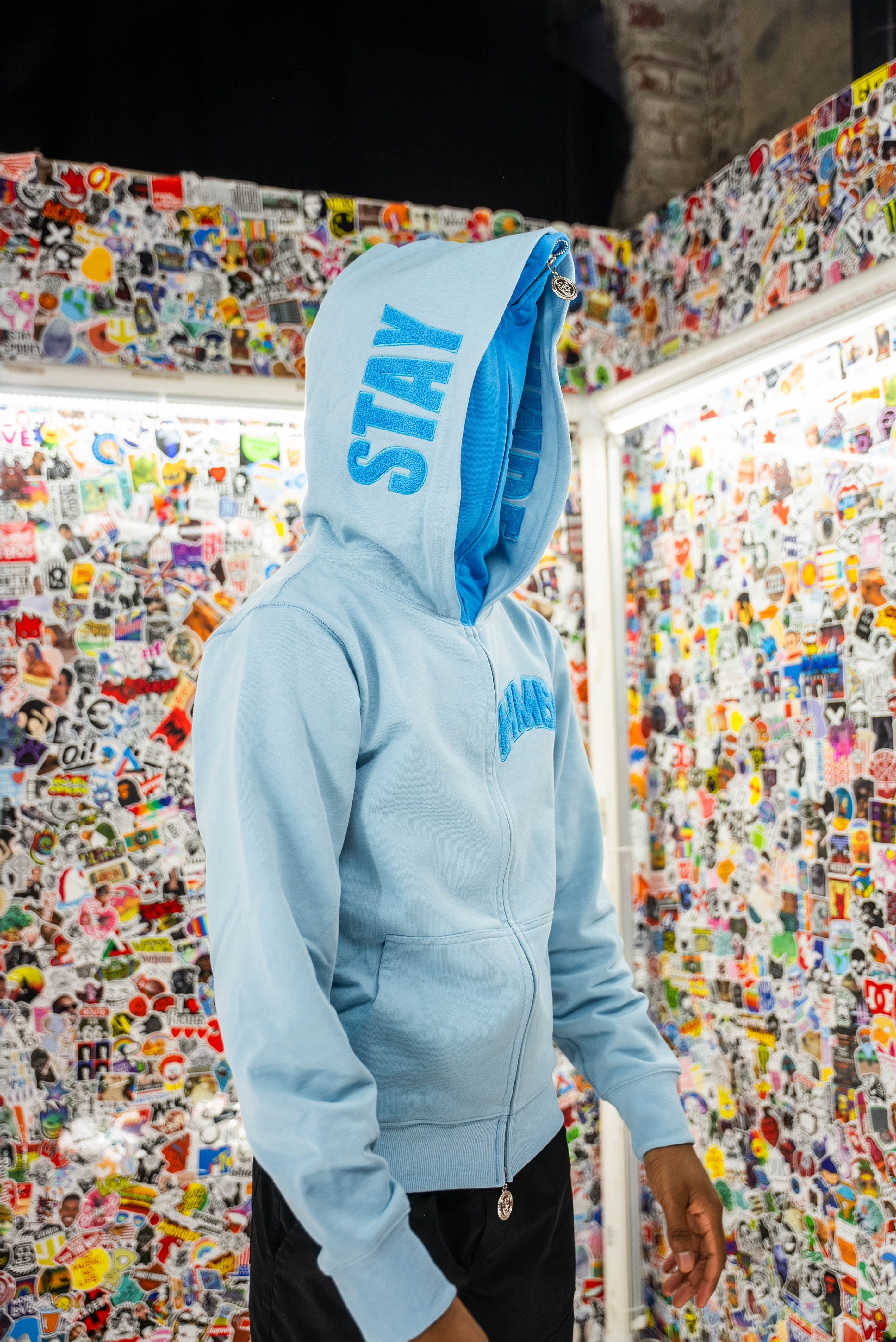 HMBL OG Baby Blueberry Double Full Zip Hood