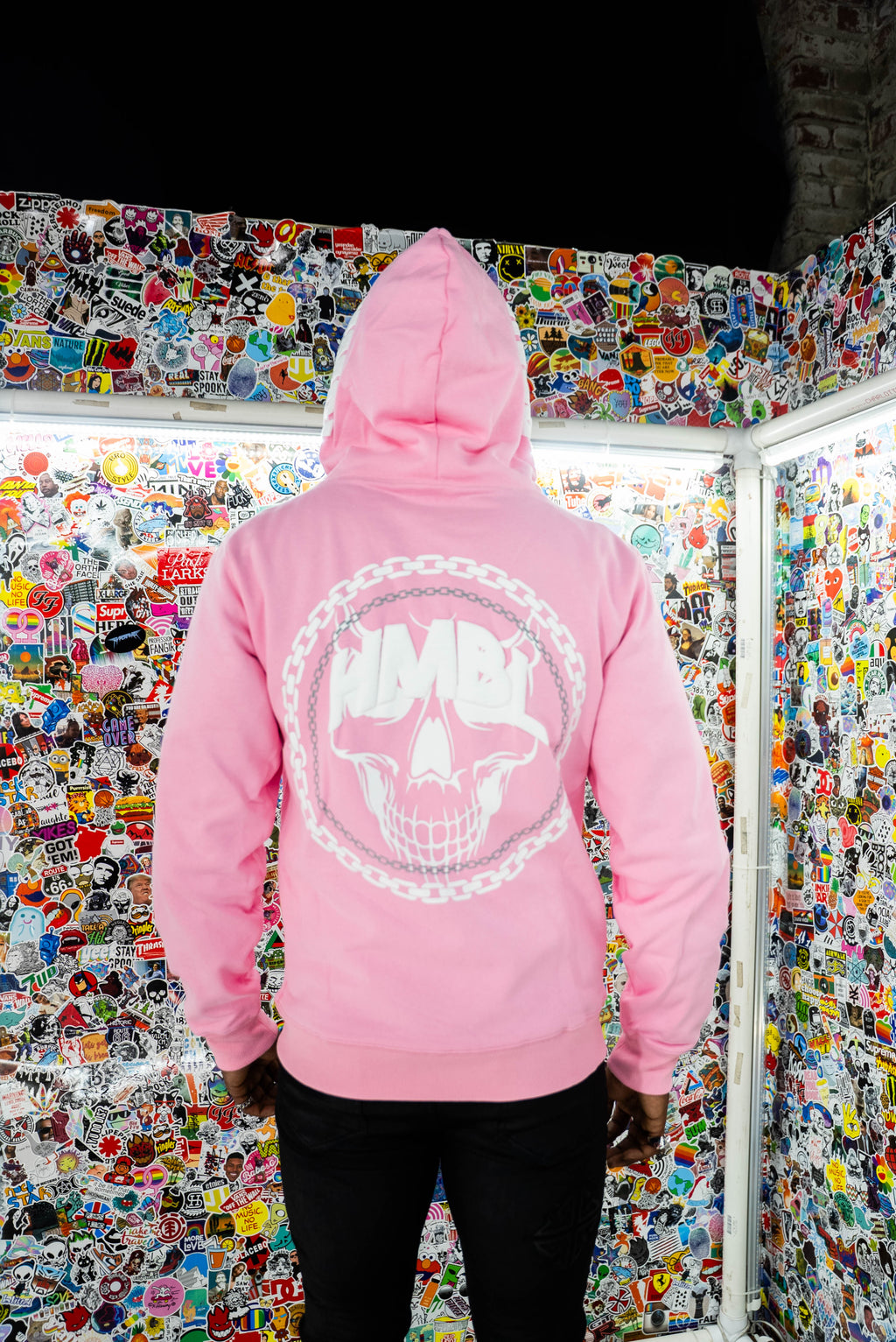 OG PINK POTION DOUBLE HOOD FULL ZIP HOODIE