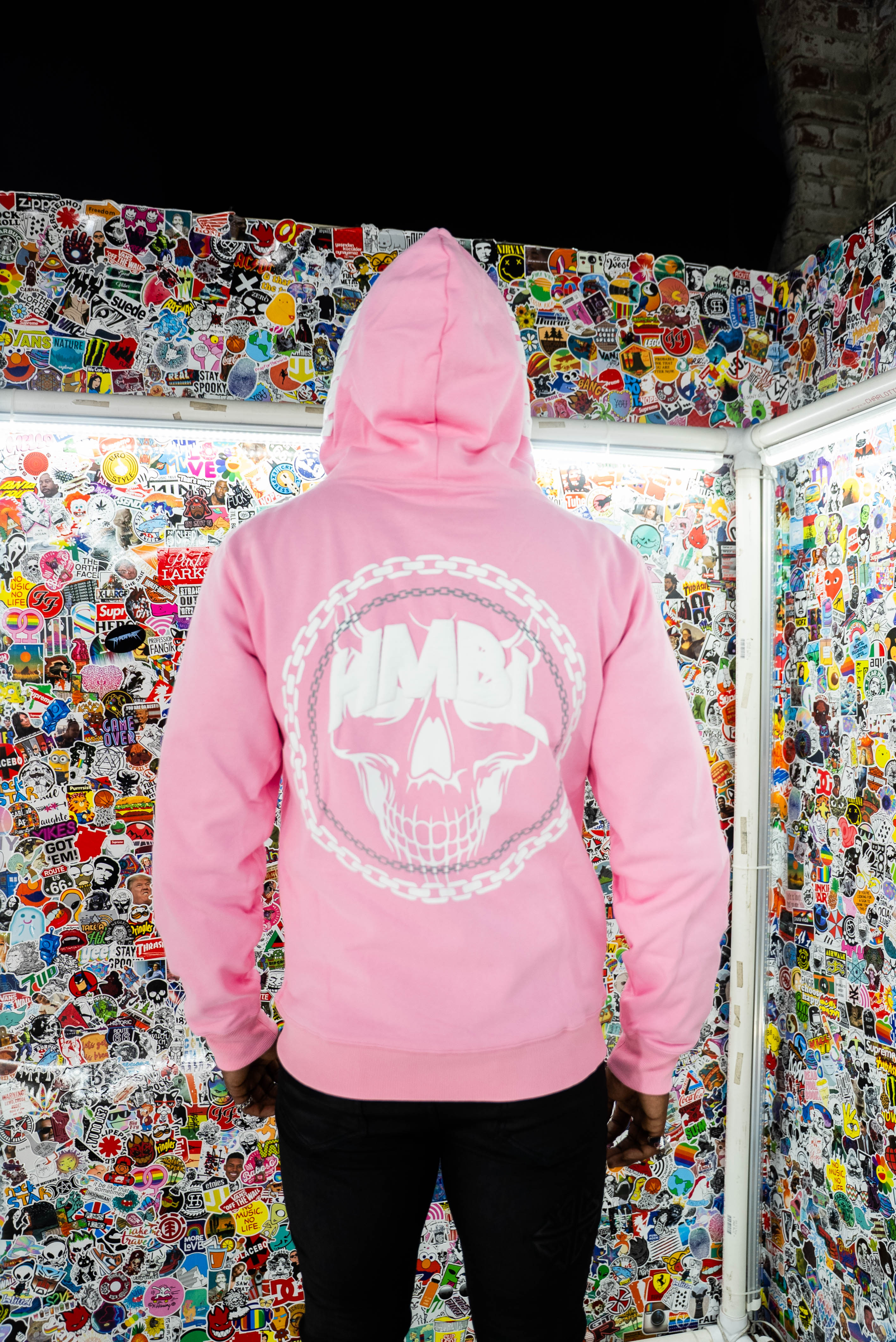 OG PINK POTION DOUBLE HOOD FULL ZIP HOODIE