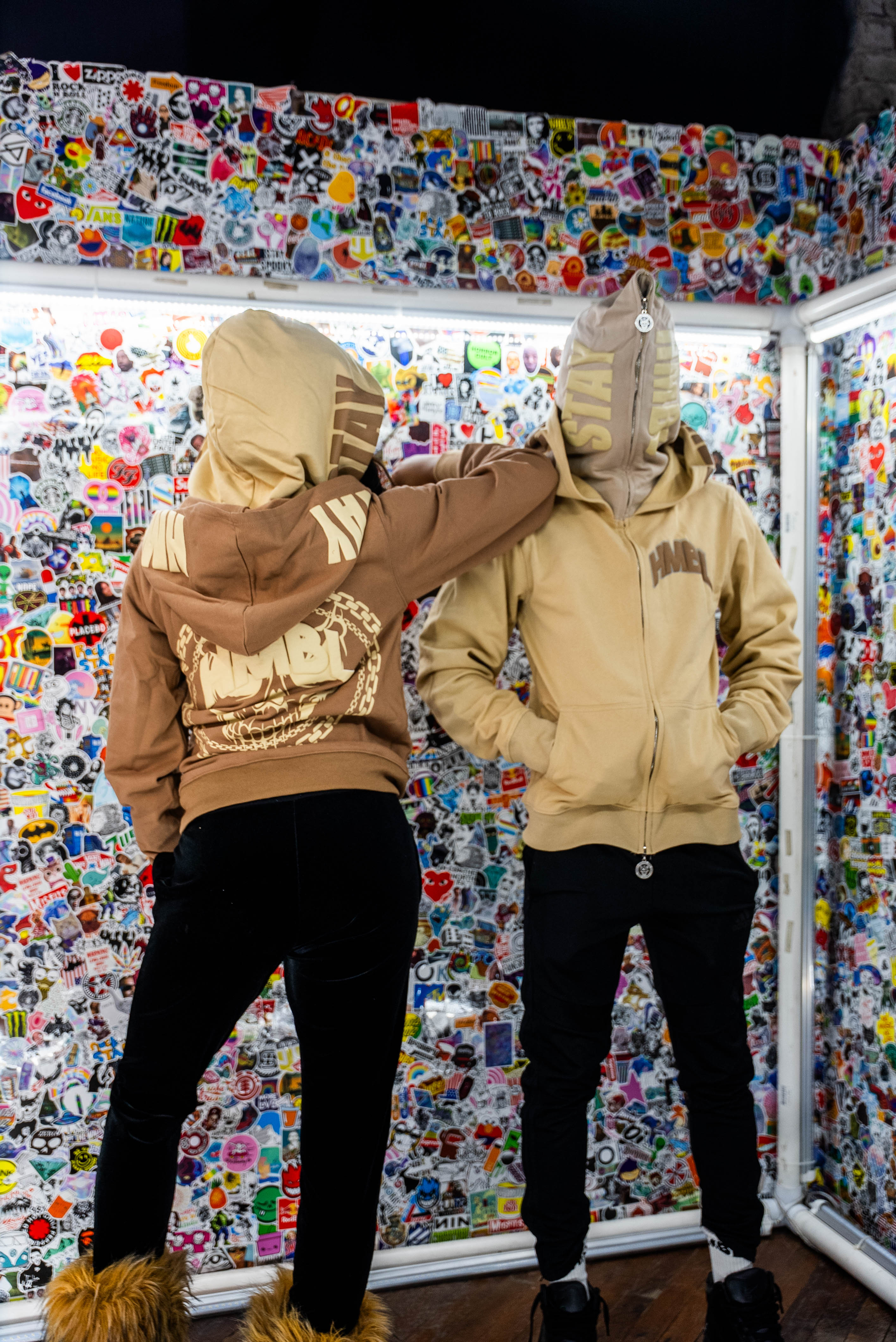 OG FALL TAN DOUBLE HOOD FULL ZIP HOODIE