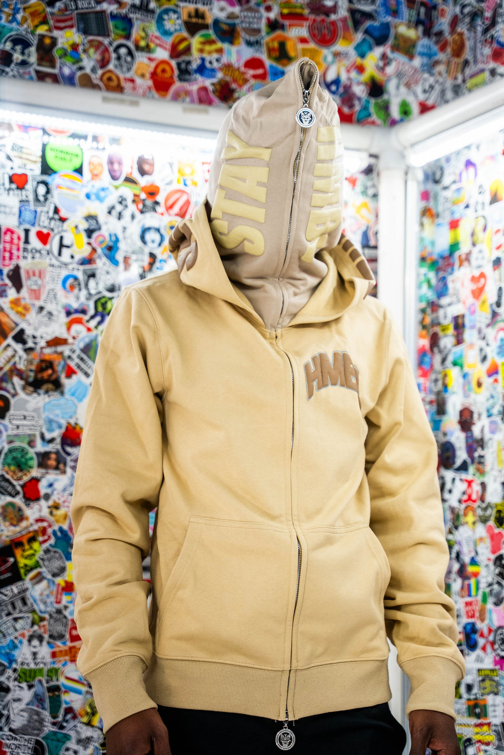 HMBL OG Sand Double Full Zip Hood