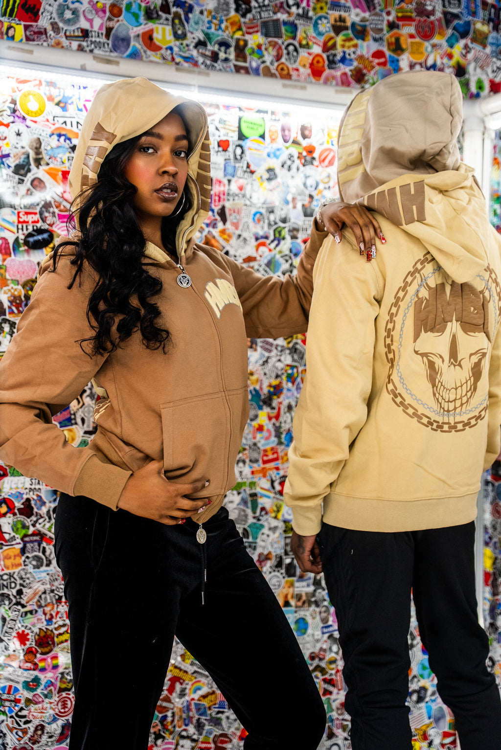 HMBL OG Sand Double Full Zip Hood