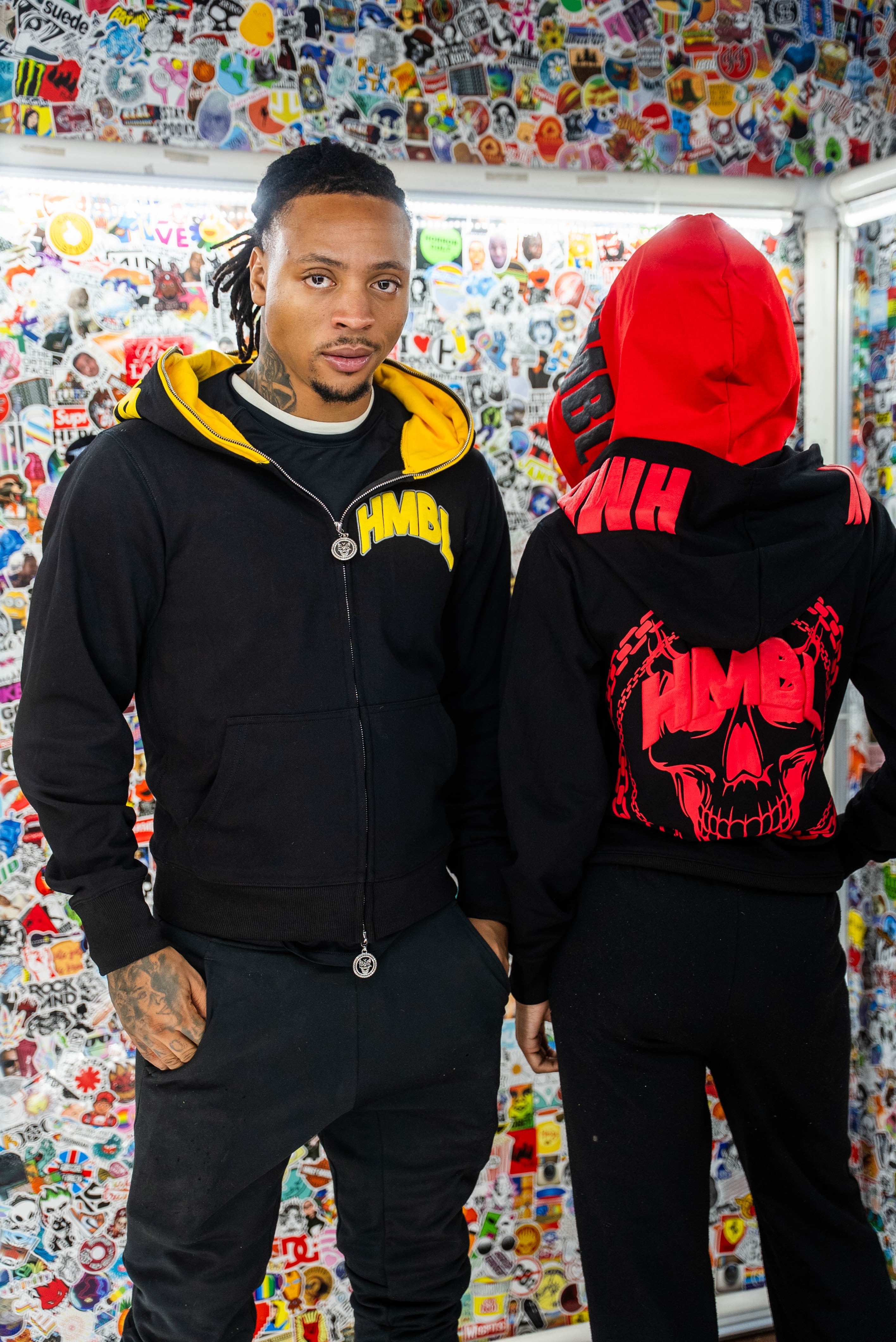 HMBL OG Lighting Yellow Double Full Zip-Up Hood