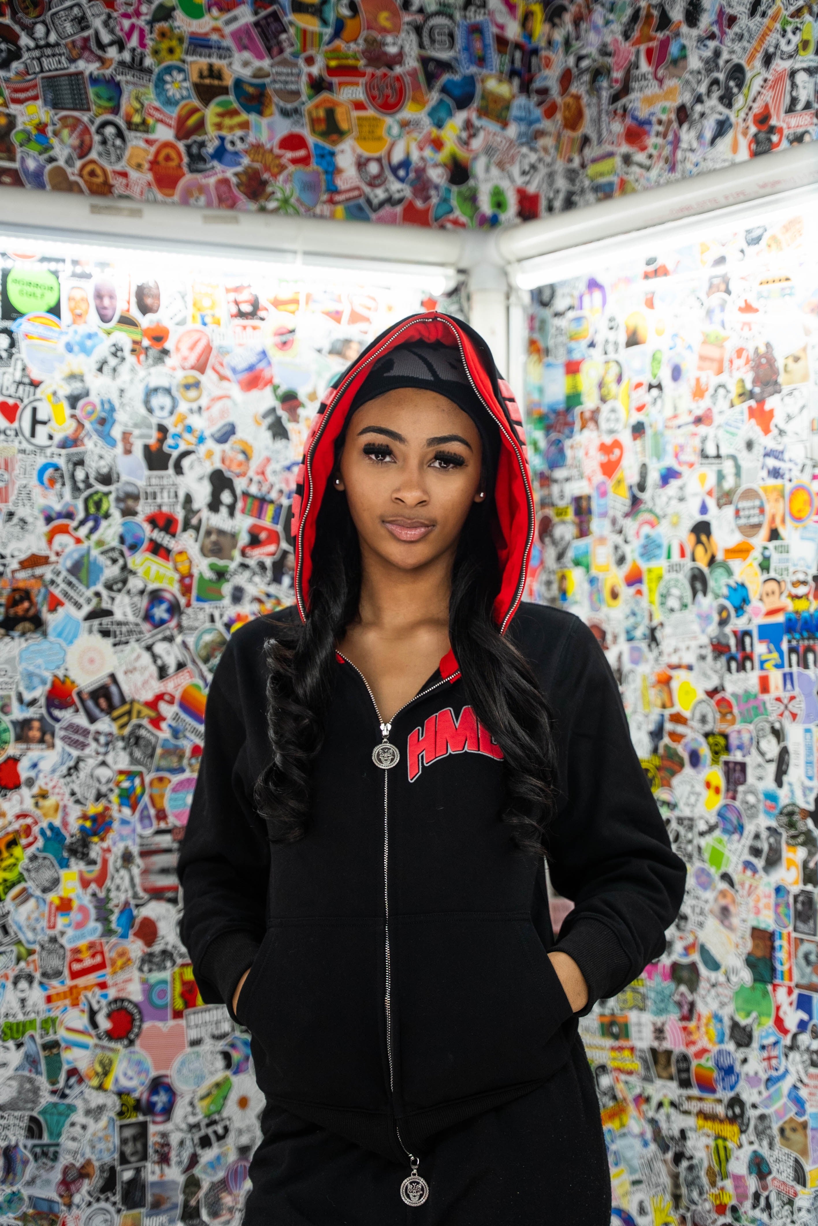 HMBL OG Red Ranger Double Full Zip Hood