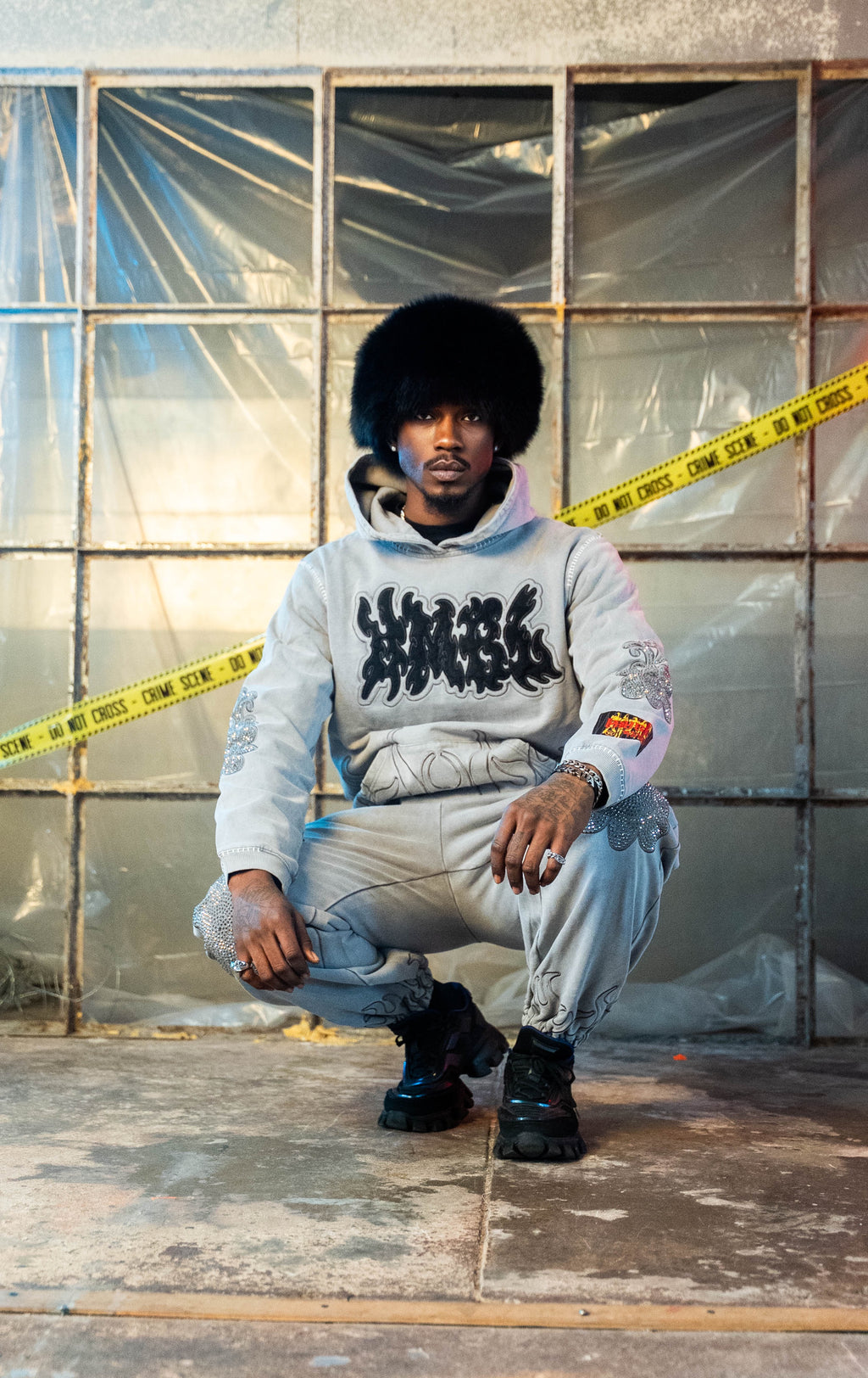 Cool Grey SZN 5 NO Rhinestone Pullover (Oversized) Hoodie