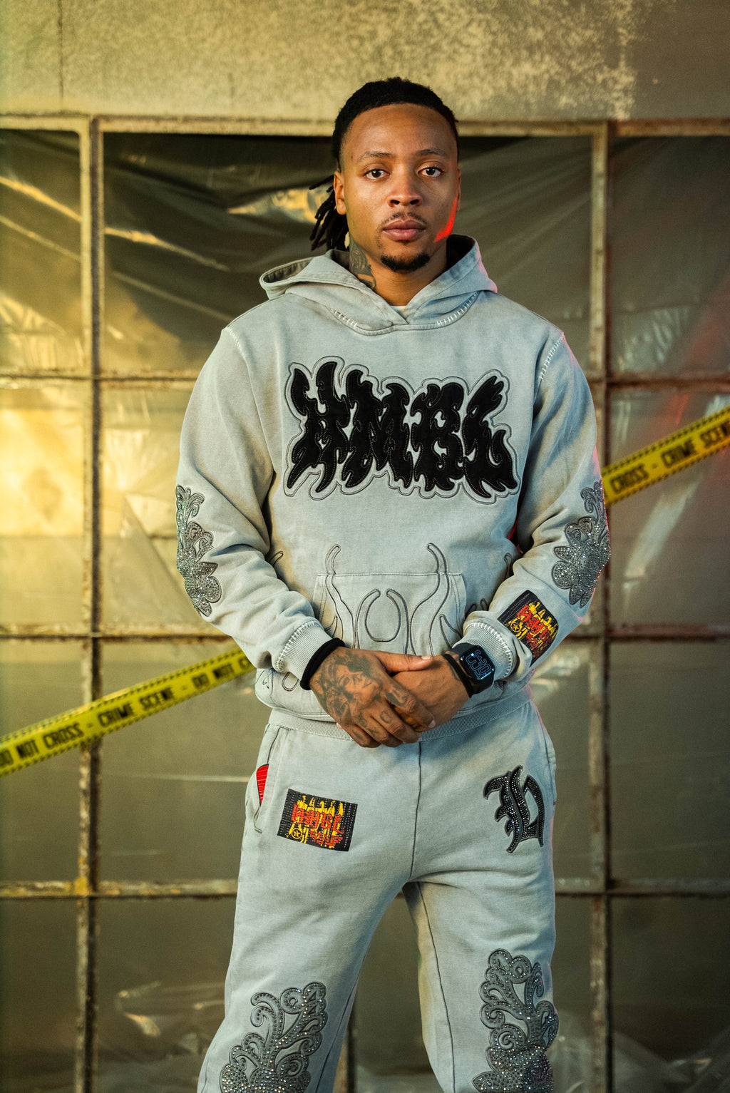 Cool Grey SZN 5 NO Rhinestone Pullover (Oversized) Hoodie