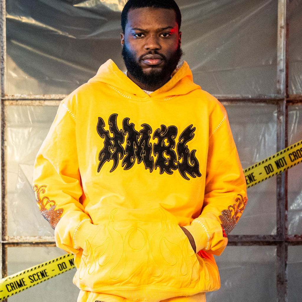 HMBL Yellow SZN 5 NO Rhinestone Pullover (Oversized) Hoodie